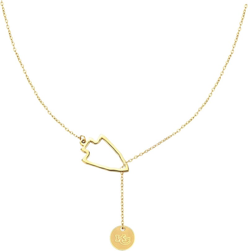 I.mani Necklace for Football Fans K&C Necklace Kansas City Inspired jewelry necklace - Image 1